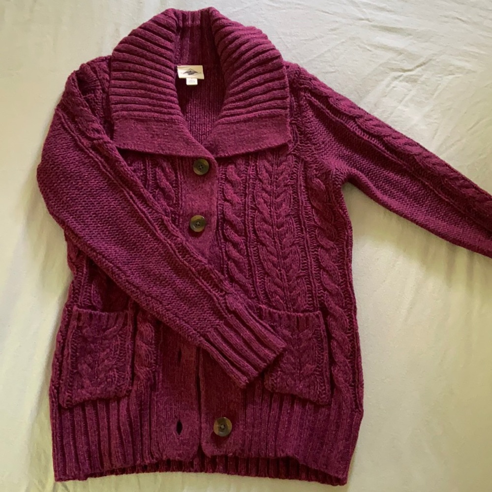 Purple cardigan by St.John’s Bay size Small